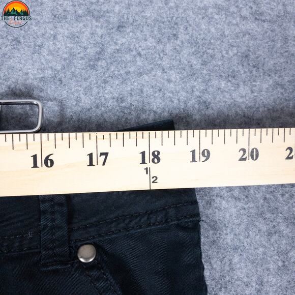 Lane Bryant Bermuda Shorts Black Cotton Pockets Flat Front Denim Women's Size 16 - Picture 5 of 8